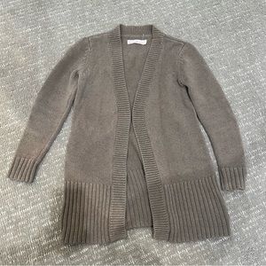 Hanna Andersson women’s long cardigan, mink, Small